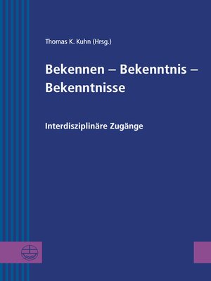 cover image of Bekennen--Bekenntnis--Bekenntnisse